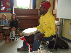 African Drumming at Art Club